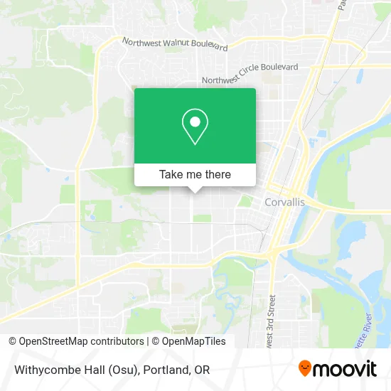 Withycombe Hall (Osu) map