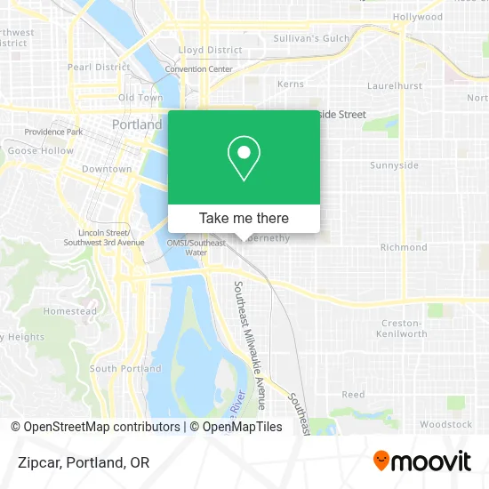 Zipcar map