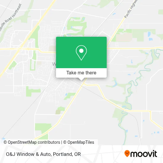 O&J Window & Auto map