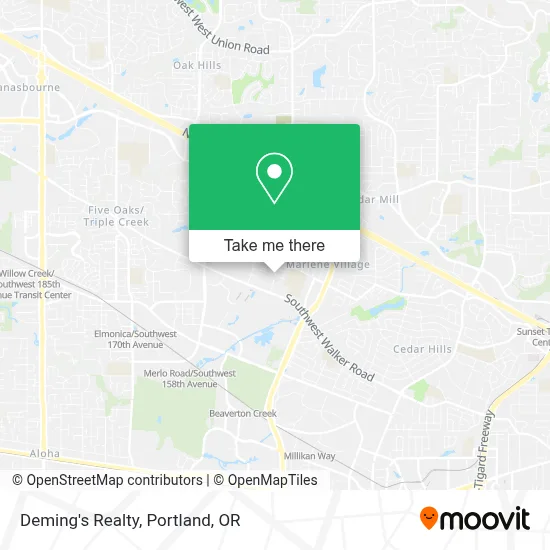 Deming's Realty map
