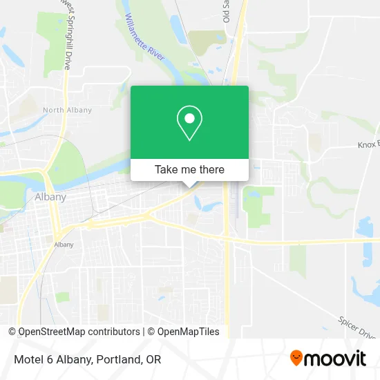 Motel 6 Albany map