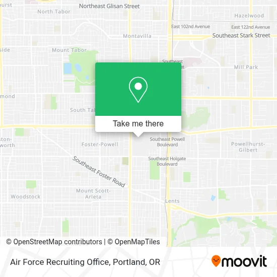 Air Force Recruiting Office map