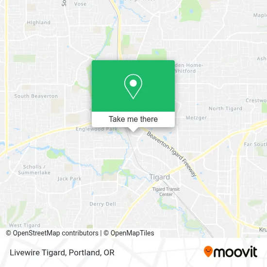 Livewire Tigard map
