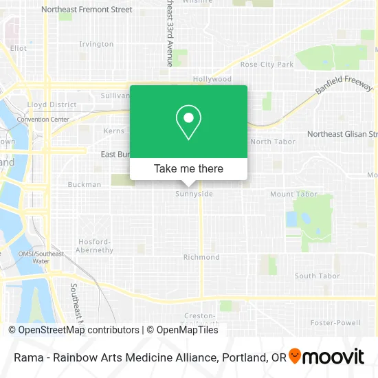 Rama - Rainbow Arts Medicine Alliance map