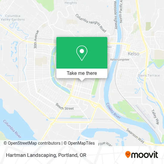 Hartman Landscaping map