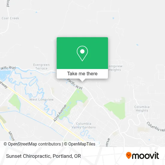 Sunset Chiropractic map