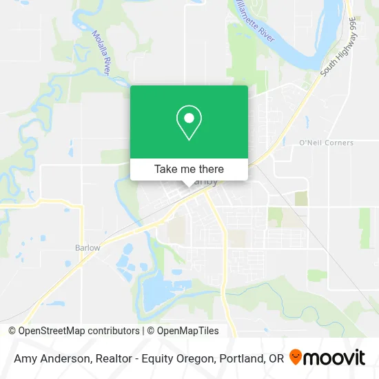 Amy Anderson, Realtor - Equity Oregon map