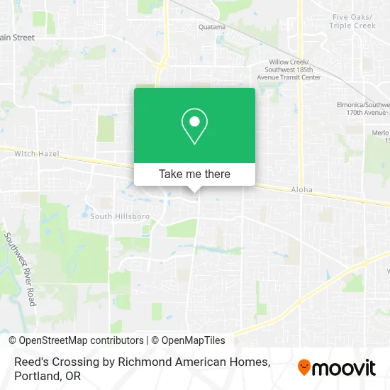 Reed's Crossing by Richmond American Homes map