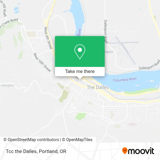 Tcc the Dalles map