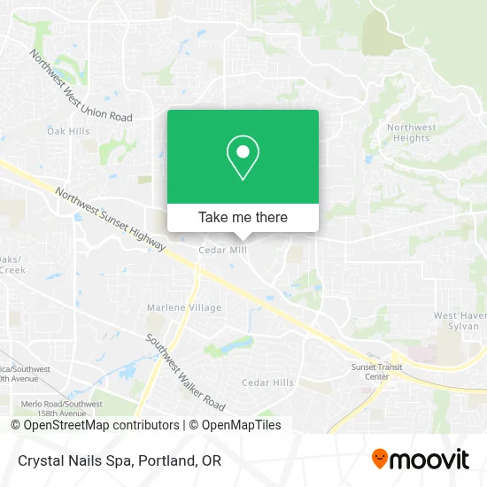 Crystal Nails Spa map