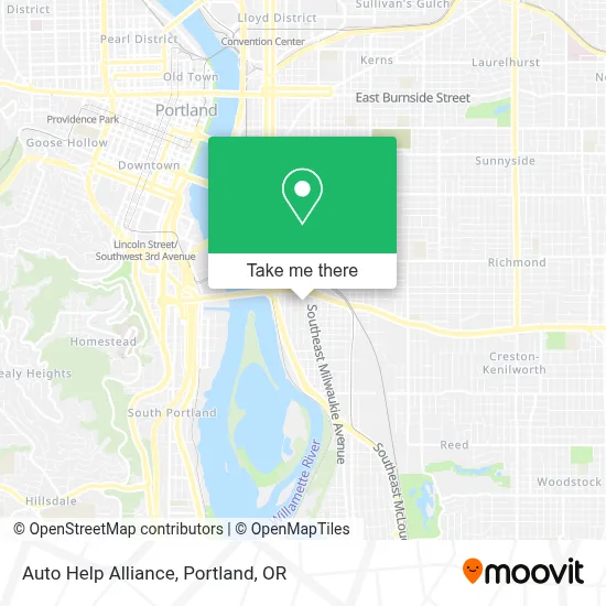Auto Help Alliance map