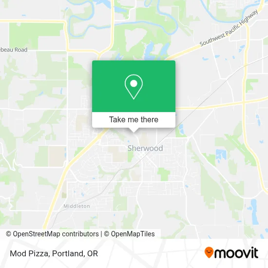 Mod Pizza map