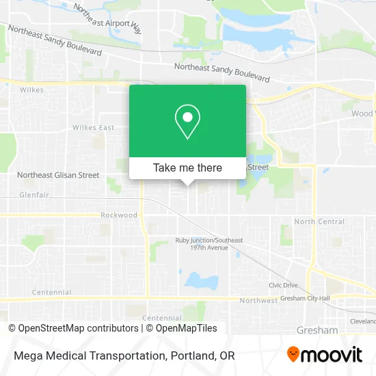 Mega Medical Transportation map