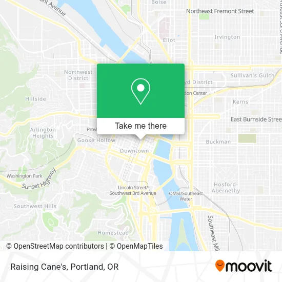 Raising Cane's map