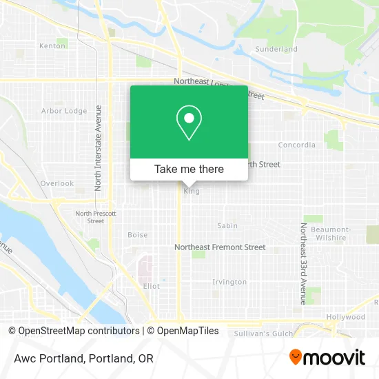Awc Portland map