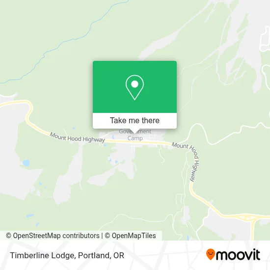 Timberline Lodge map