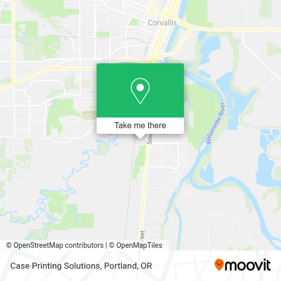 Case Printing Solutions map