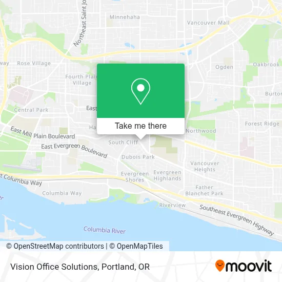 Vision Office Solutions map