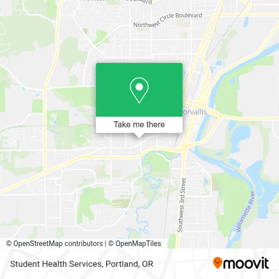 Student Health Services map