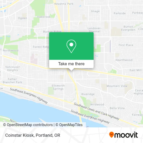 Coinstar Kiosk map