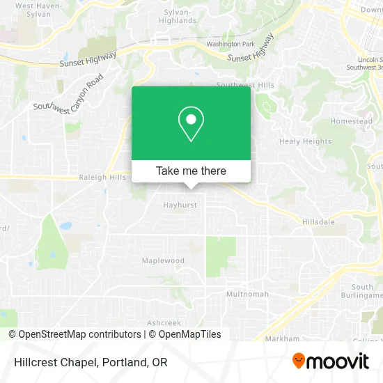 Hillcrest Chapel map