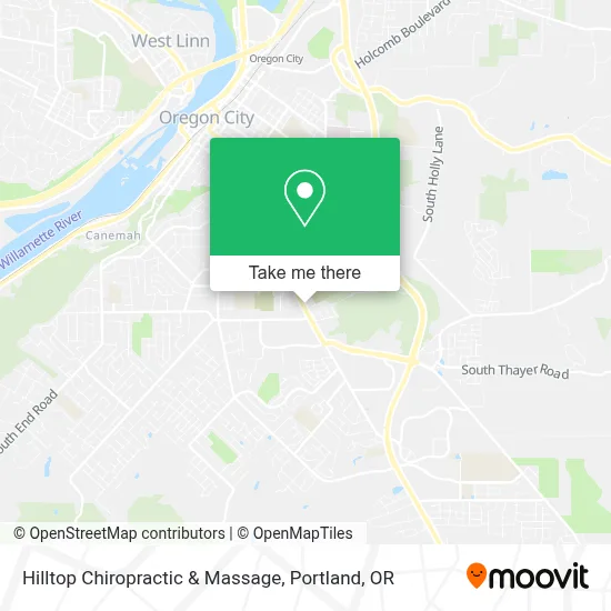 Hilltop Chiropractic & Massage map