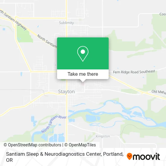 Santiam Sleep & Neurodiagnostics Center map