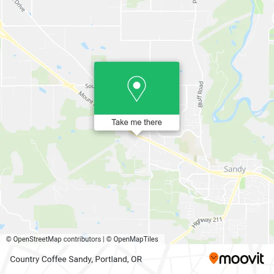 Country Coffee Sandy map