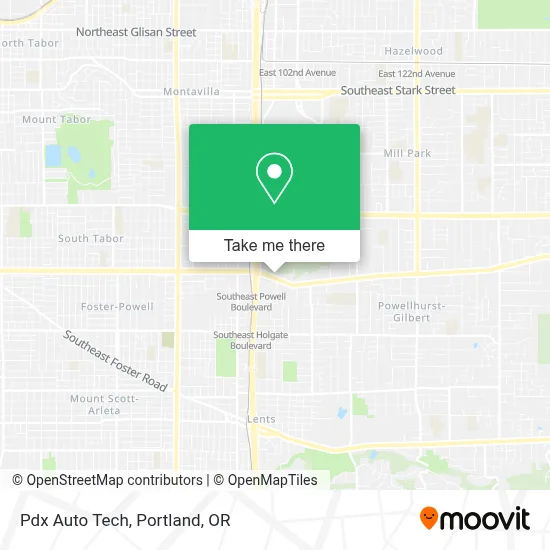 Pdx Auto Tech map