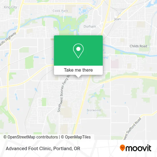 Advanced Foot Clinic map