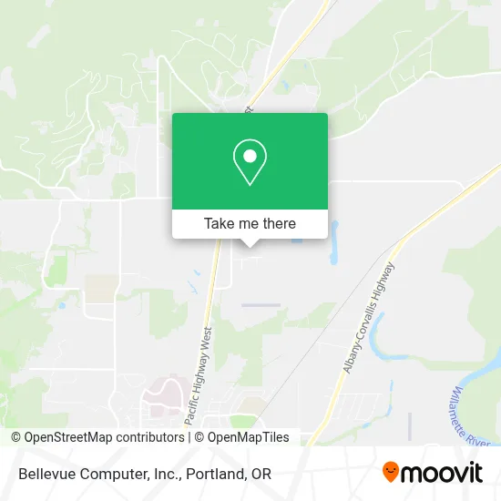 Bellevue Computer, Inc. map
