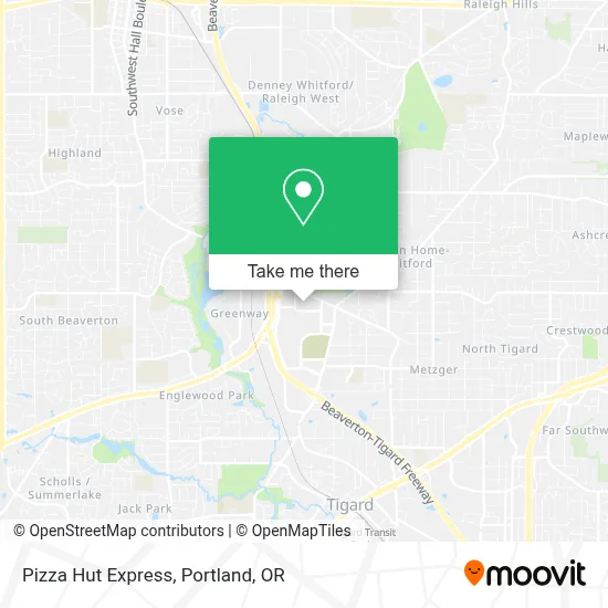 Pizza Hut Express map