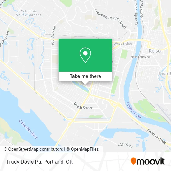 Trudy Doyle Pa map