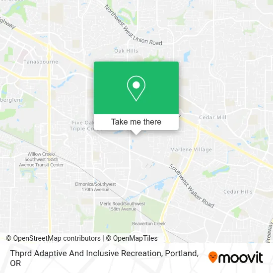 Thprd Adaptive And Inclusive Recreation map