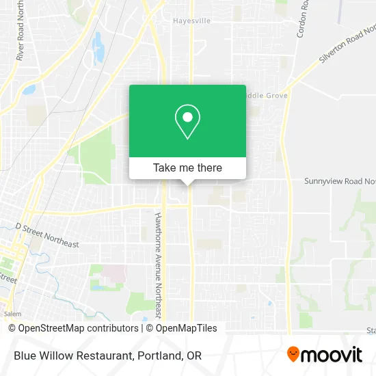 Blue Willow Restaurant map