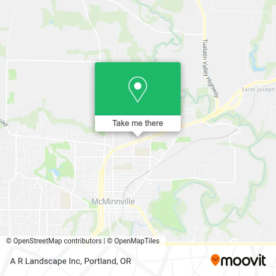 A R Landscape Inc map
