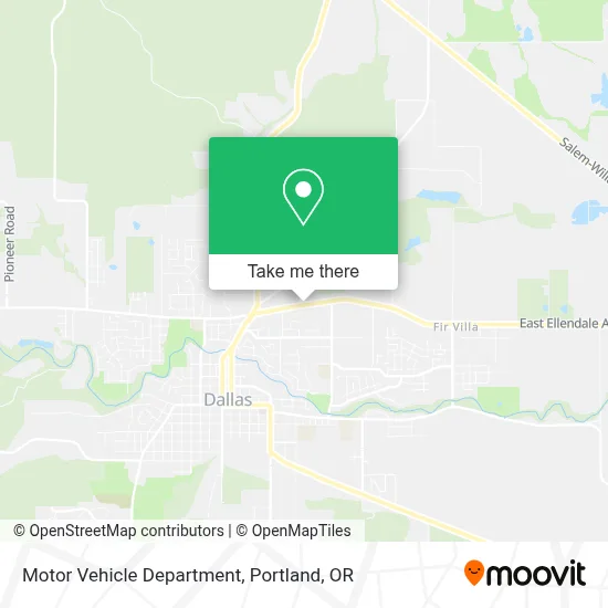 Motor Vehicle Department map