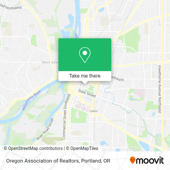 Oregon Association of Realtors map