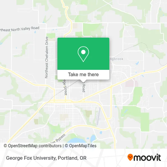 George Fox University map