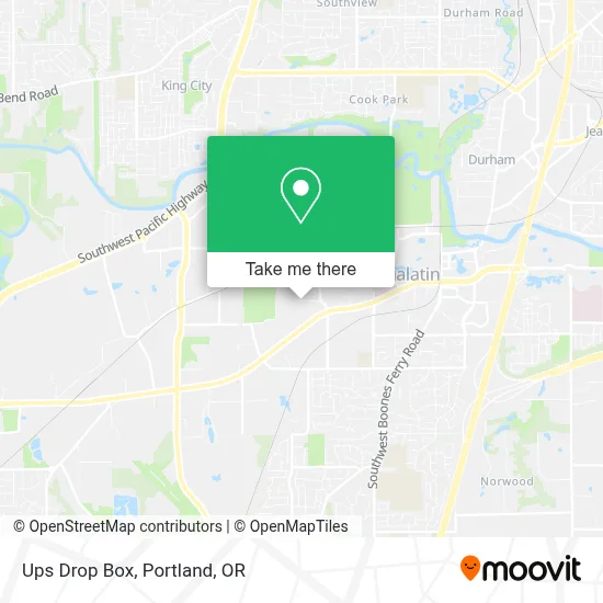 Ups Drop Box map