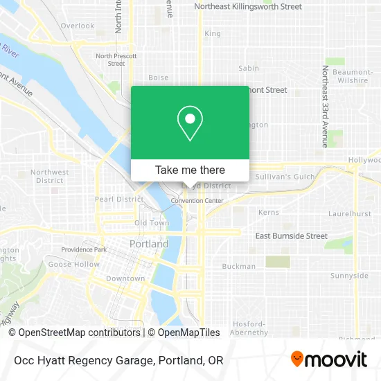 Occ Hyatt Regency Garage map