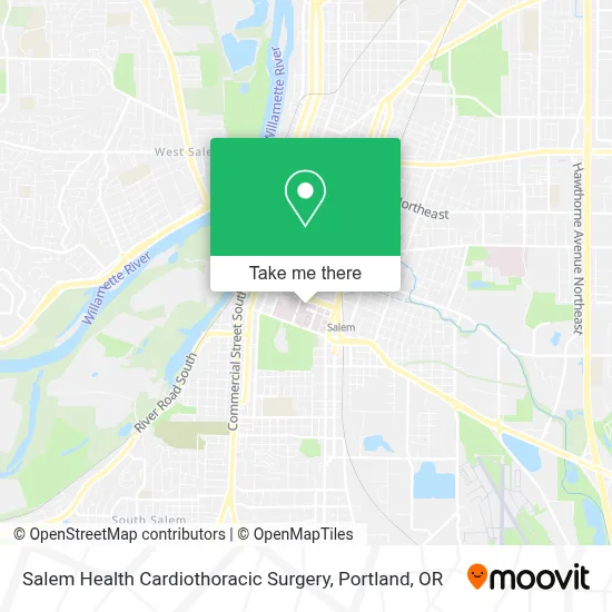 Salem Health Cardiothoracic Surgery map