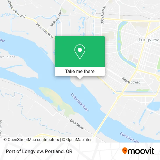 Port of Longview map