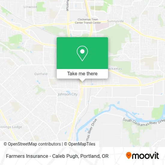 Farmers Insurance - Caleb Pugh map