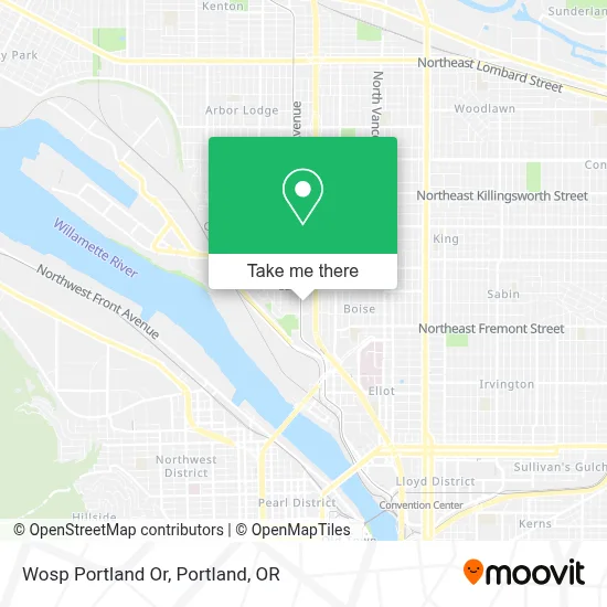 Wosp Portland Or map