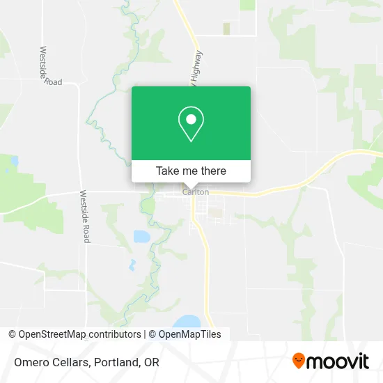 Omero Cellars map