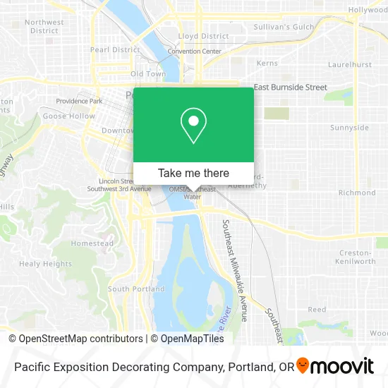 Pacific Exposition Decorating Company map