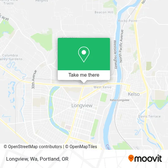 Longview, Wa map