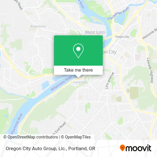 Oregon City Auto Group, Llc. map
