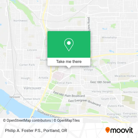 Philip A. Foster P.S. map